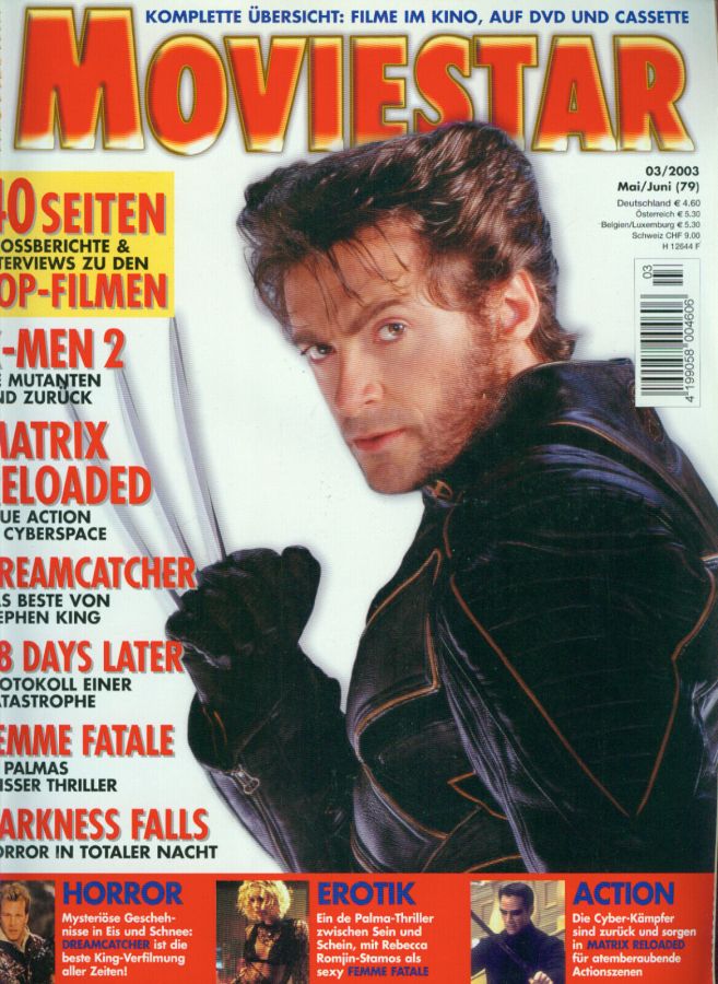 MOVIESTAR magazine side cover Issue 79 May/June 2003