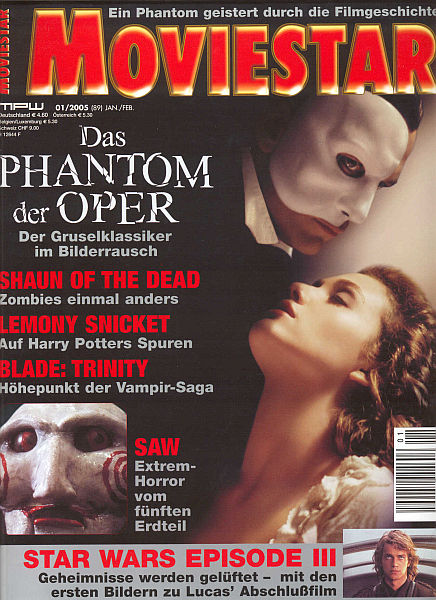 MOVIESTAR magazine side cover Issue 89 January/February 2005