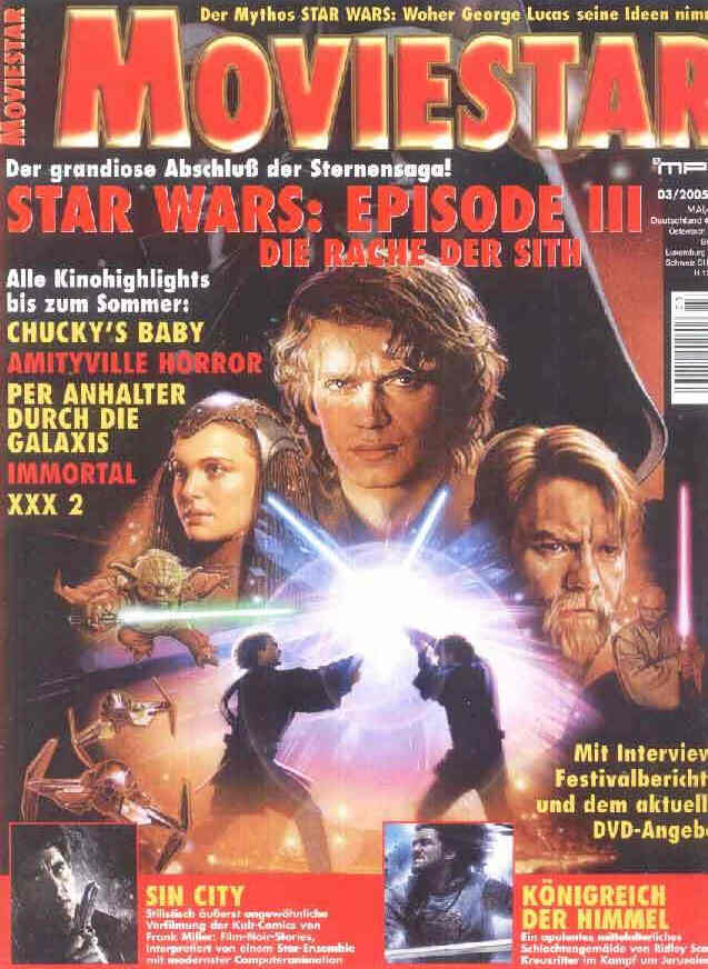 MOVIESTAR magazine side cover Issue 91 May/June 2005
