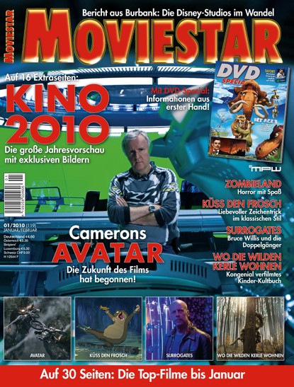 MOVIESTAR magazine side cover Issue 119 January/February 2010