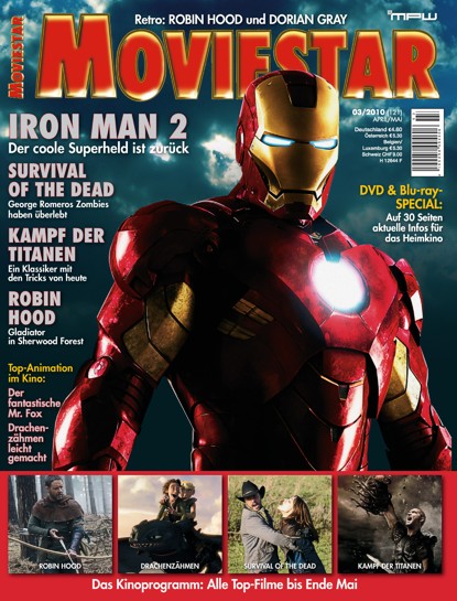 MOVIESTAR magazine side cover Issue 121 May/June 2010