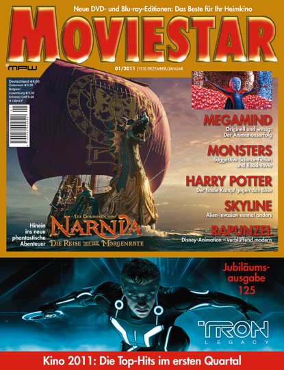MOVIESTAR magazine side cover Issue 125 Dec./January 2011