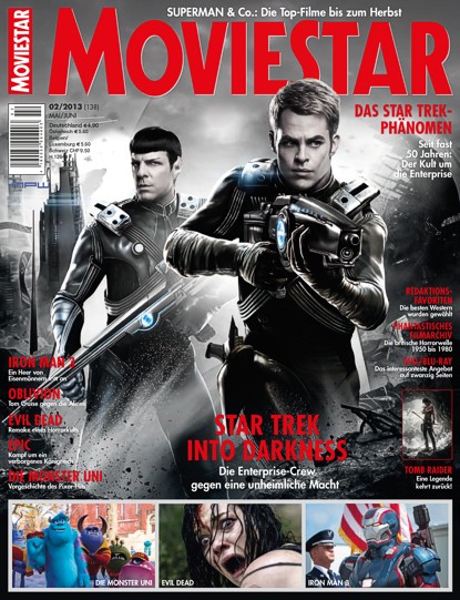 MOVIESTAR magazine side cover Issue 138 May/June 2013
