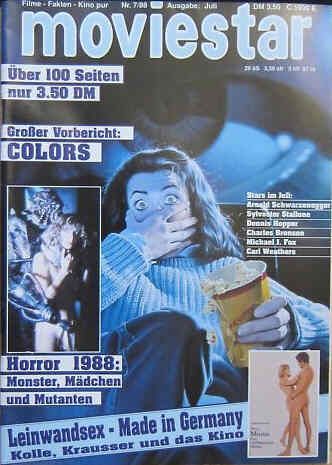 MOVIESTAR (1987-1989) magazine side cover July 1988