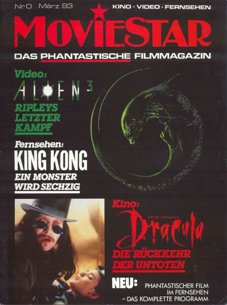 MOVIESTAR magazine side cover March/April 1993