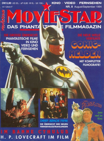 MOVIESTAR magazine side cover Issue 8 September/October 1994
