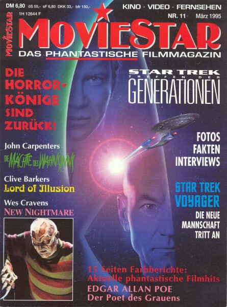 MOVIESTAR magazine side cover Issue 11 March/April 1995