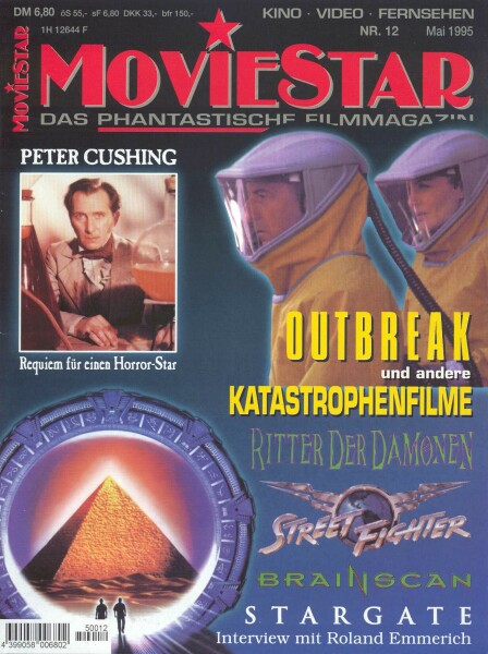 MOVIESTAR magazine side cover Issue 12 May/June 1995