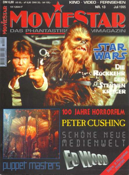 MOVIESTAR magazine side cover Issue 13 July/August 1995
