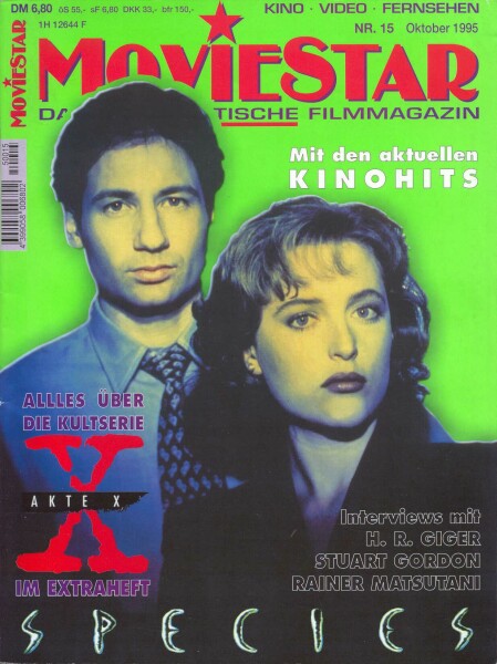 MOVIESTAR magazine side cover Issue 15 October/November 1995