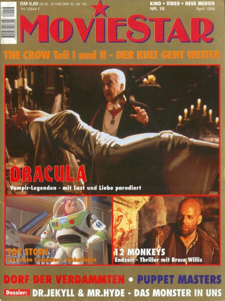 MOVIESTAR magazine side cover Issue 18 March/April 1996