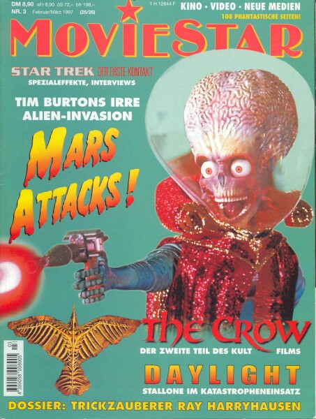 MOVIESTAR magazine side cover Issue 25-26 February/March 1997