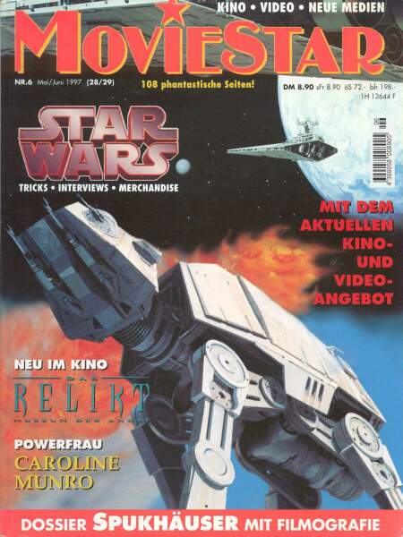 MOVIESTAR magazine side cover Issue 28-29 May/June 1997
