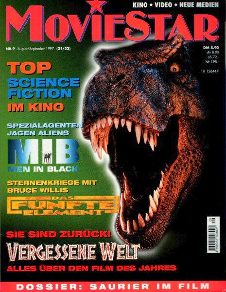 MOVIESTAR magazine side cover Issue 31-32 August/September 1997