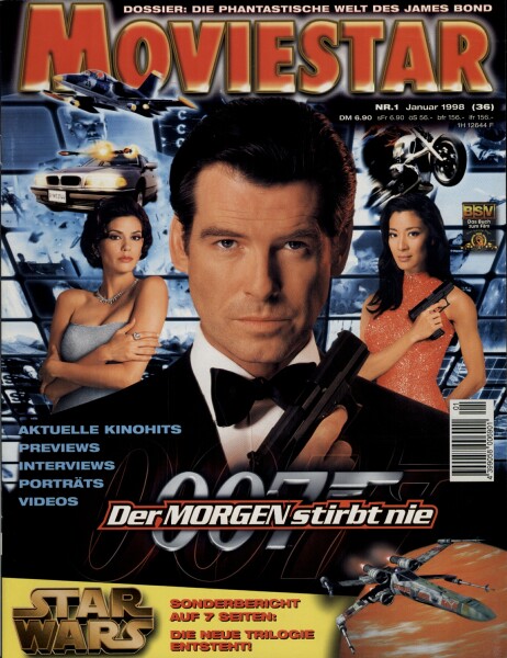 MOVIESTAR magazine side cover Issue 36 January/February 1998