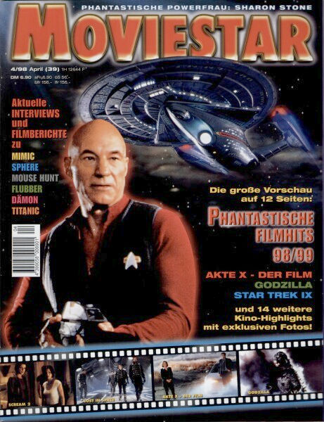 MOVIESTAR magazine side cover Issue 39 April 1998