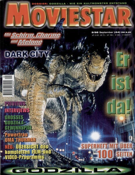 MOVIESTAR magazine side cover Issue 44 September 1998