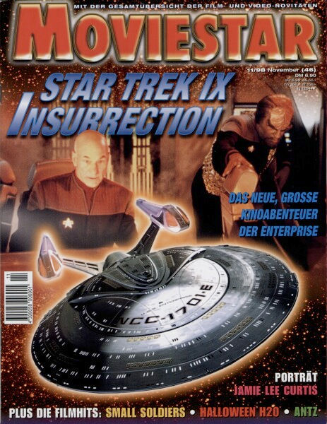 MOVIESTAR magazine side cover Issue 46 November 1998