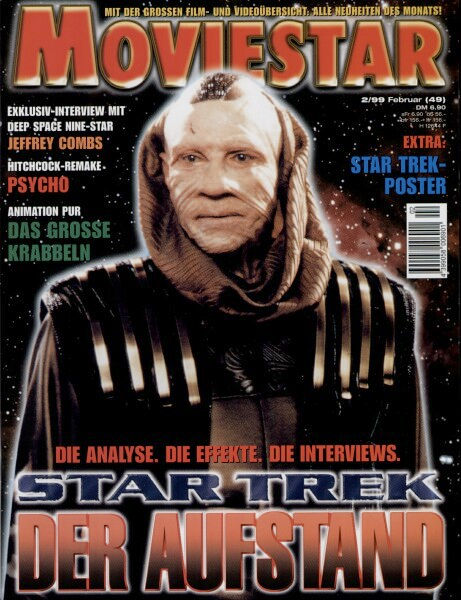 MOVIESTAR magazine side cover Issue 49 February 1999