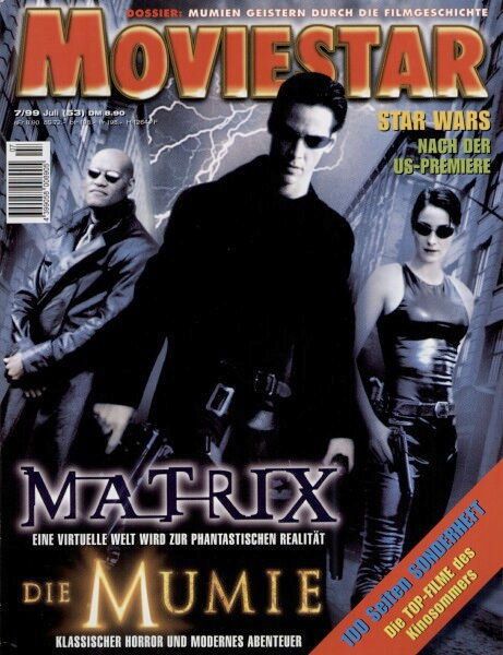 MOVIESTAR magazine side cover Issue 53 July 1999