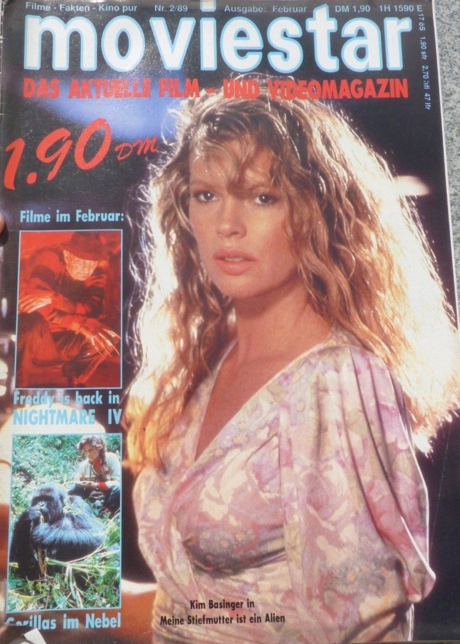 MOVIESTAR (1987-1989) magazine side cover  February 1989