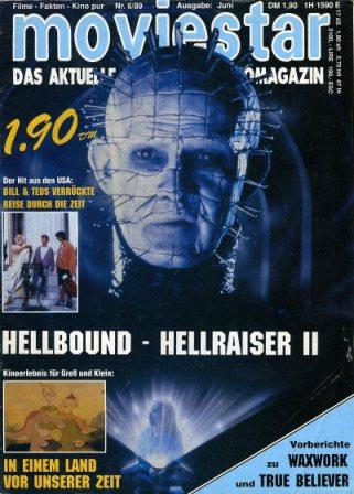 MOVIESTAR (1987-1989) magazine side cover  June 1989