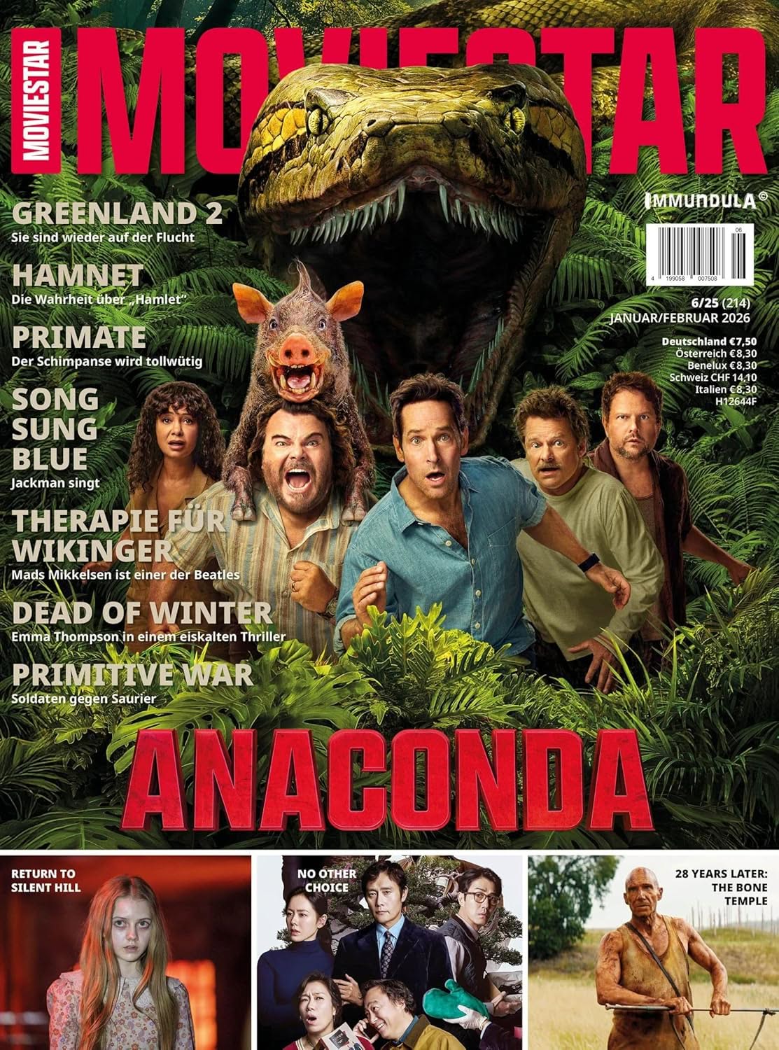 MOVIESTAR magazine side cover Issue 214  January/February 2026