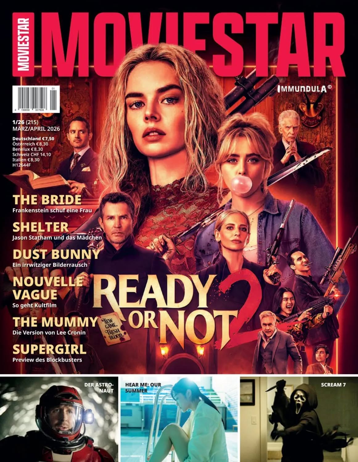 MOVIESTAR magazine side cover Issue 215  March/April 2026