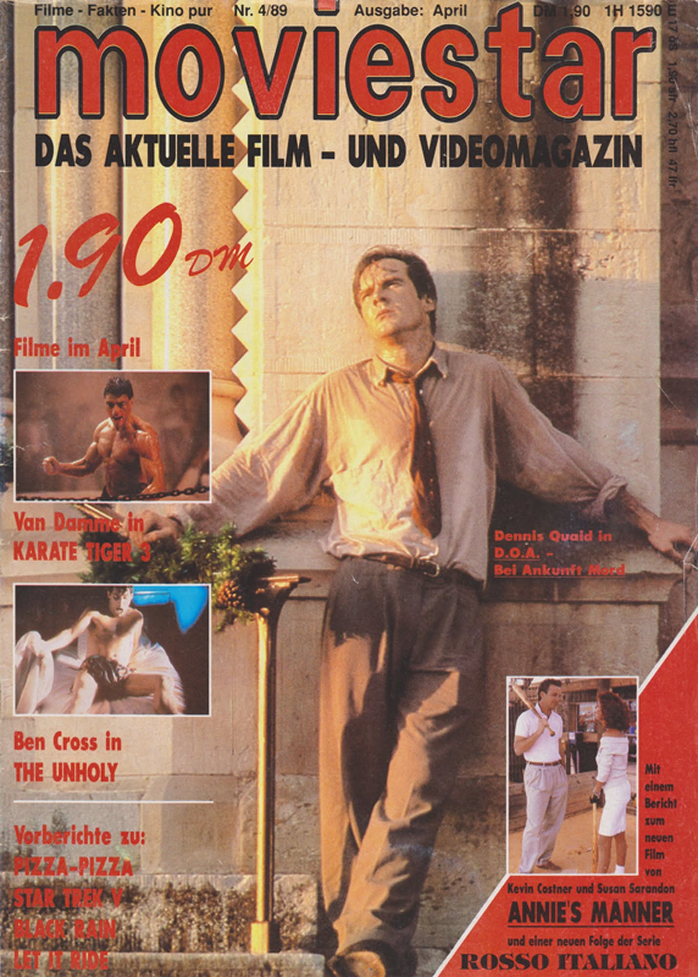 MOVIESTAR (1987-1989) magazine side cover  April 1989