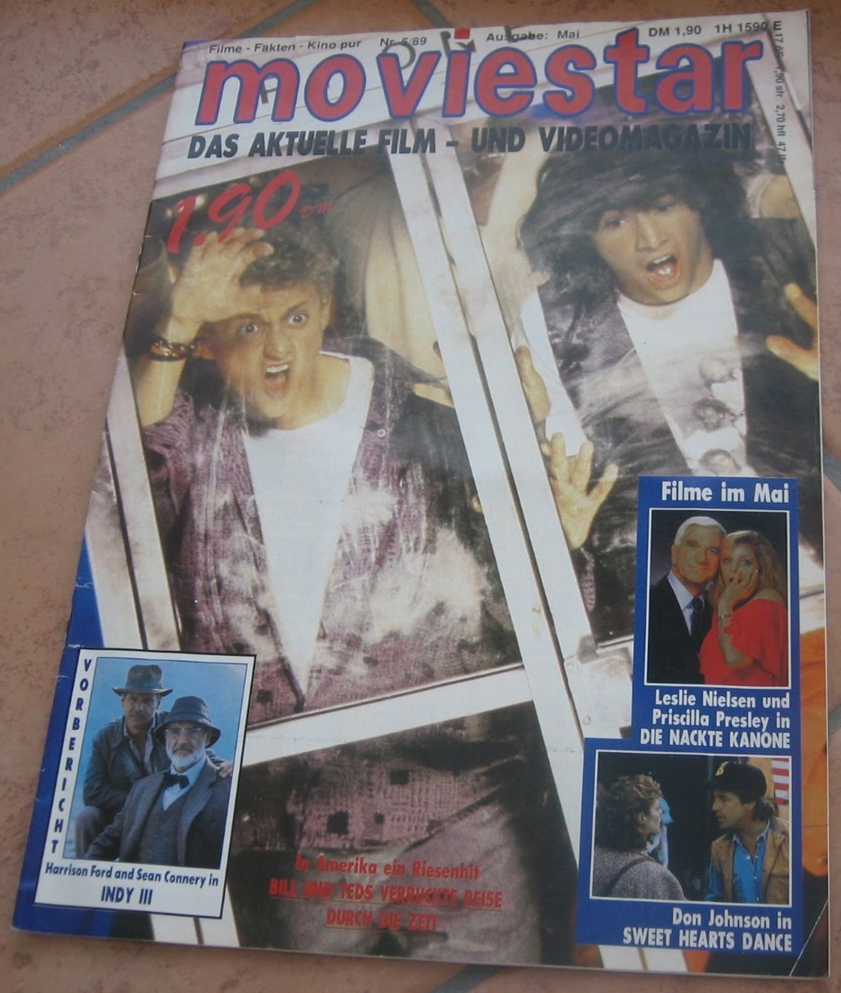 MOVIESTAR (1987-1989) magazine side cover  May 1989