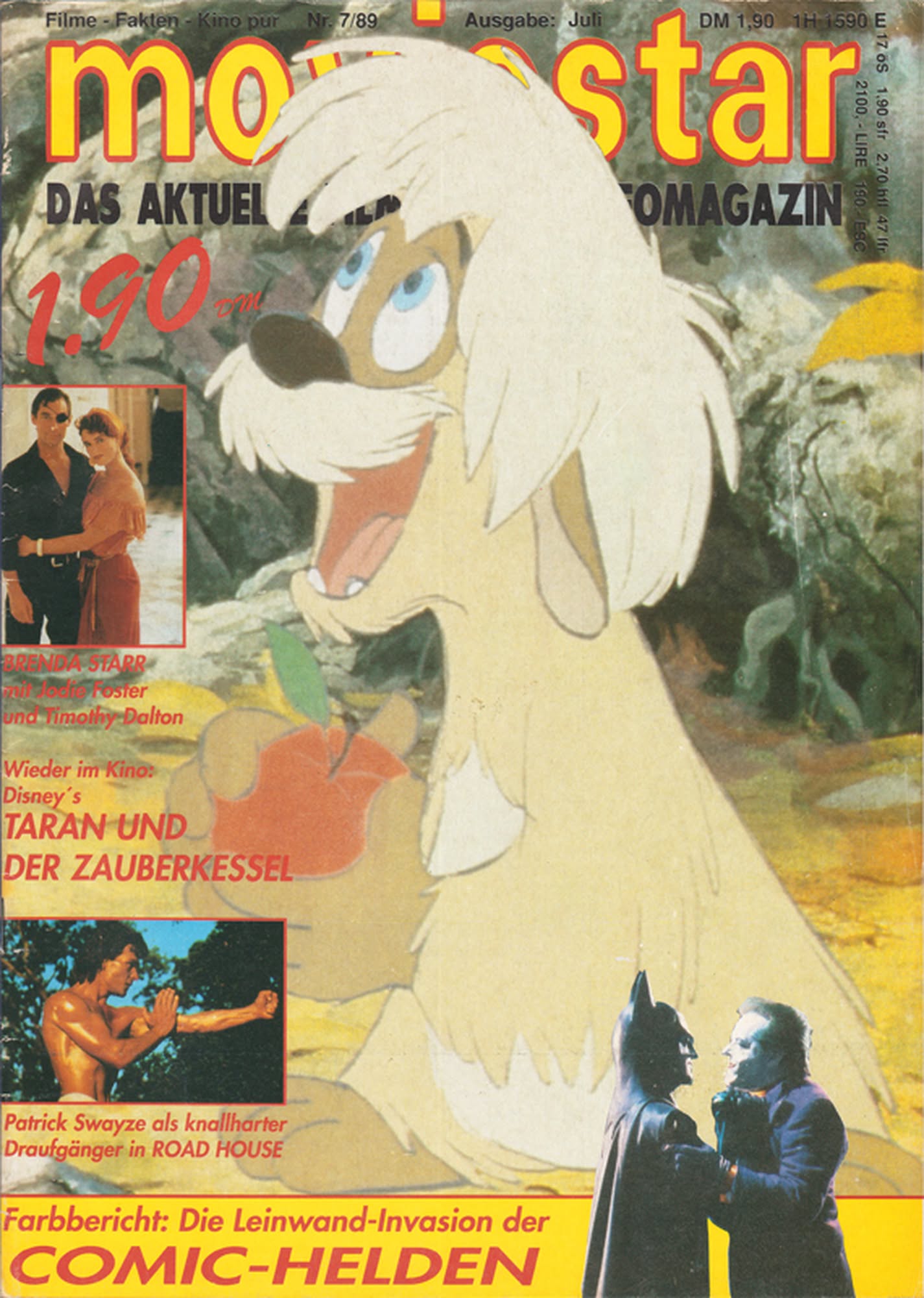 MOVIESTAR (1987-1989) magazine side cover  July 1989