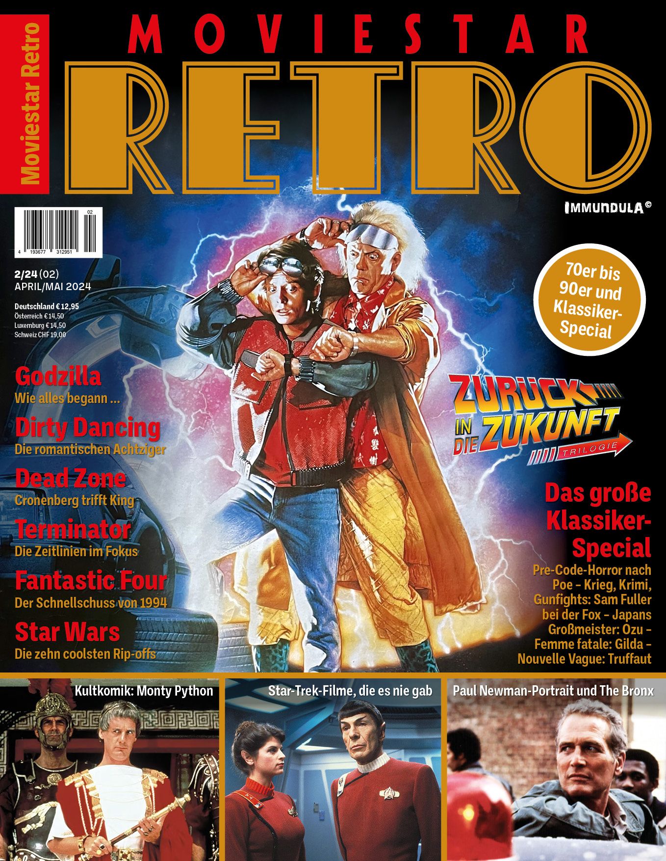 MOVIESTAR RETRO magazine side cover Issue 2  April/May 2024