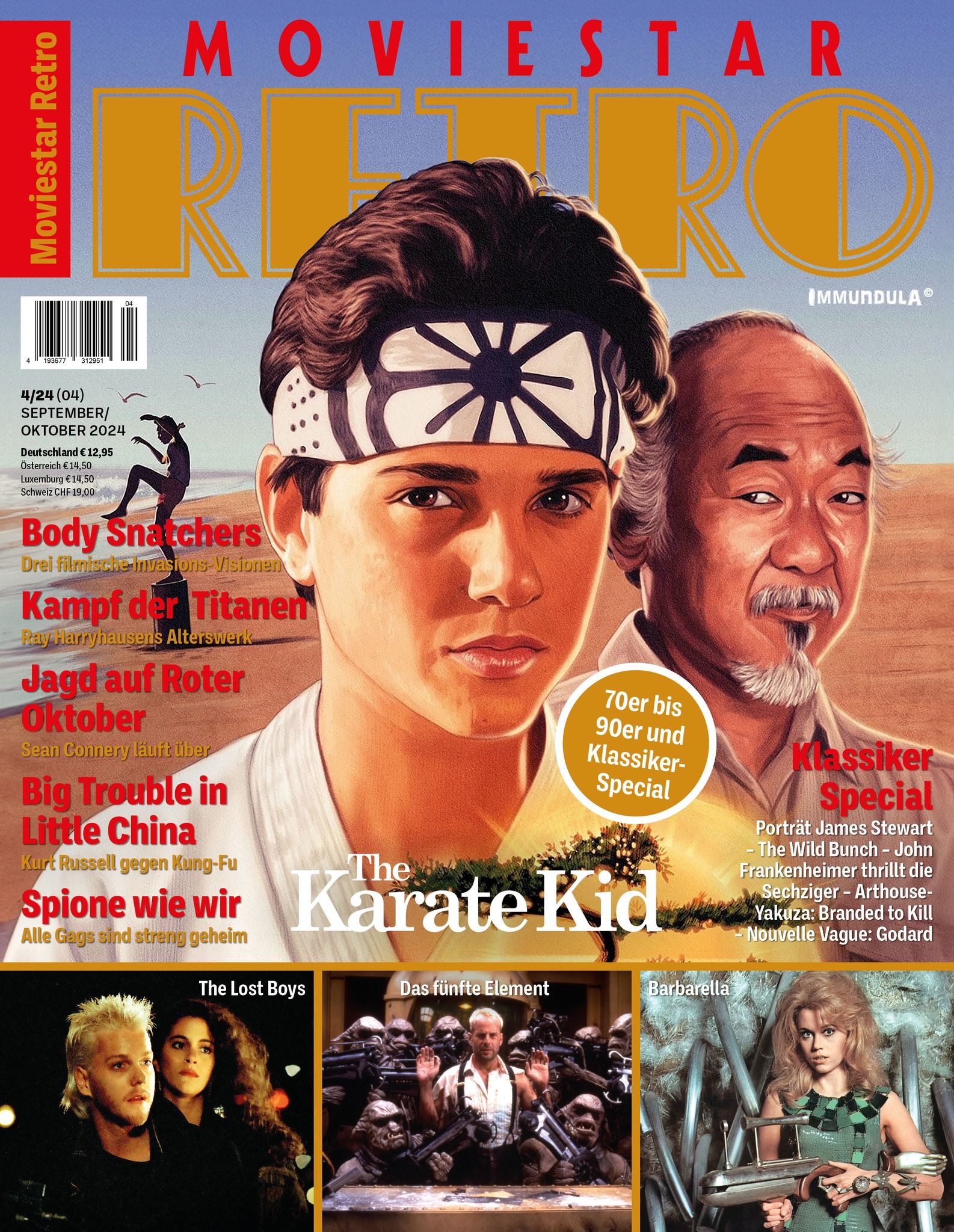 MOVIESTAR RETRO magazine side cover Issue 4  September/October 2024