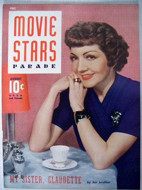 MOVIE STARS magazine side cover Issue 9 August 1941