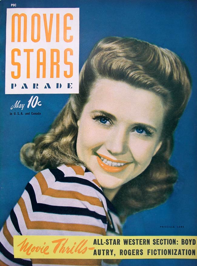 MOVIE STARS magazine side cover Issue 18 May 1942