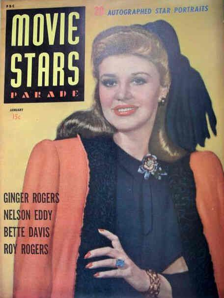 MOVIE STARS magazine side cover Issue 26 January 1943