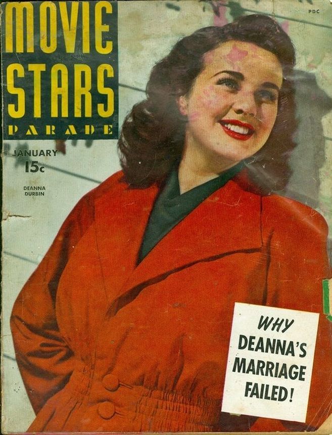 MOVIE STARS magazine side cover Issue 38 January 1944