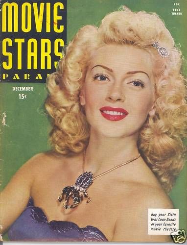 MOVIE STARS magazine side cover Issue 49 December 1944