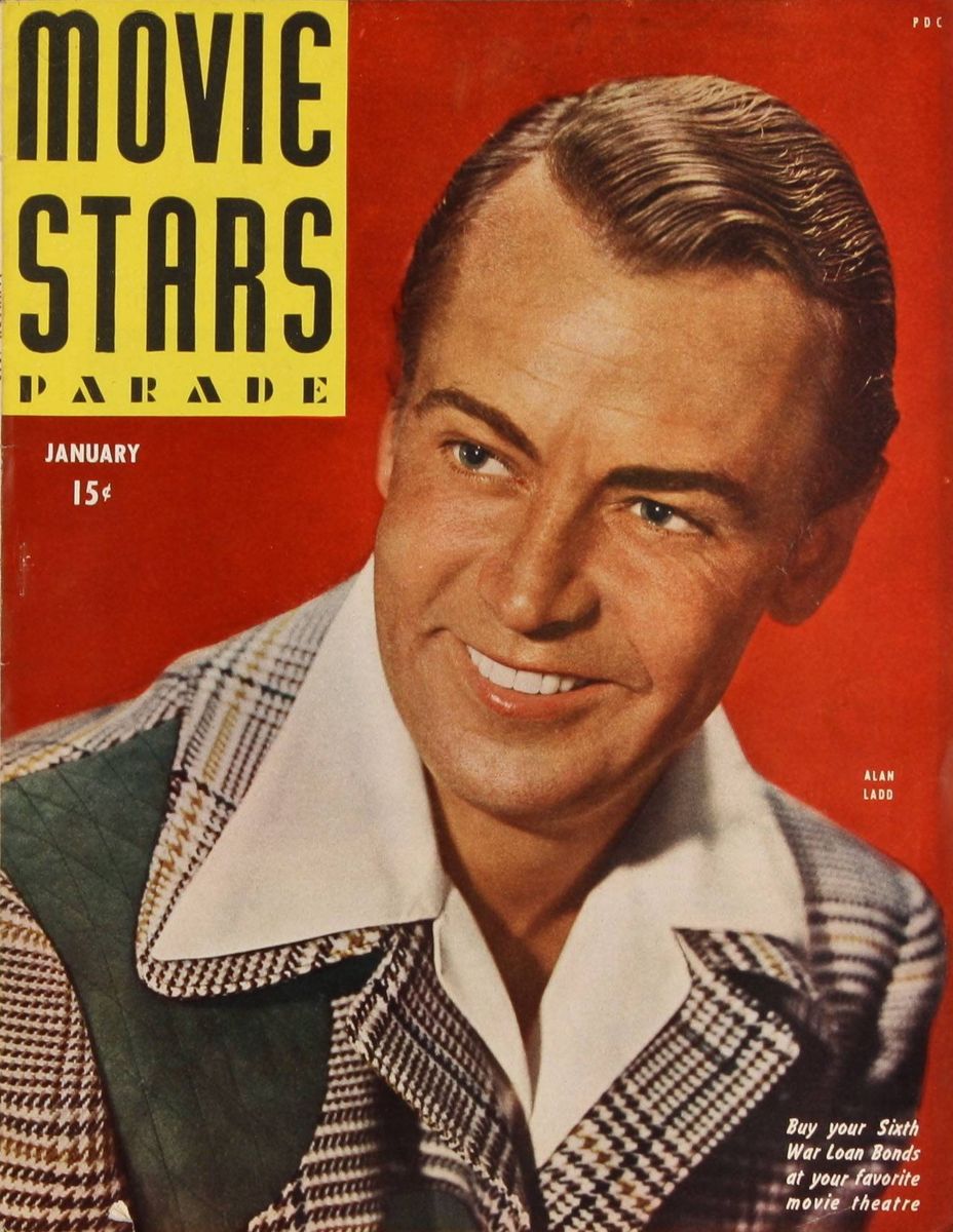 MOVIE STARS magazine side cover Issue 50 January 1945