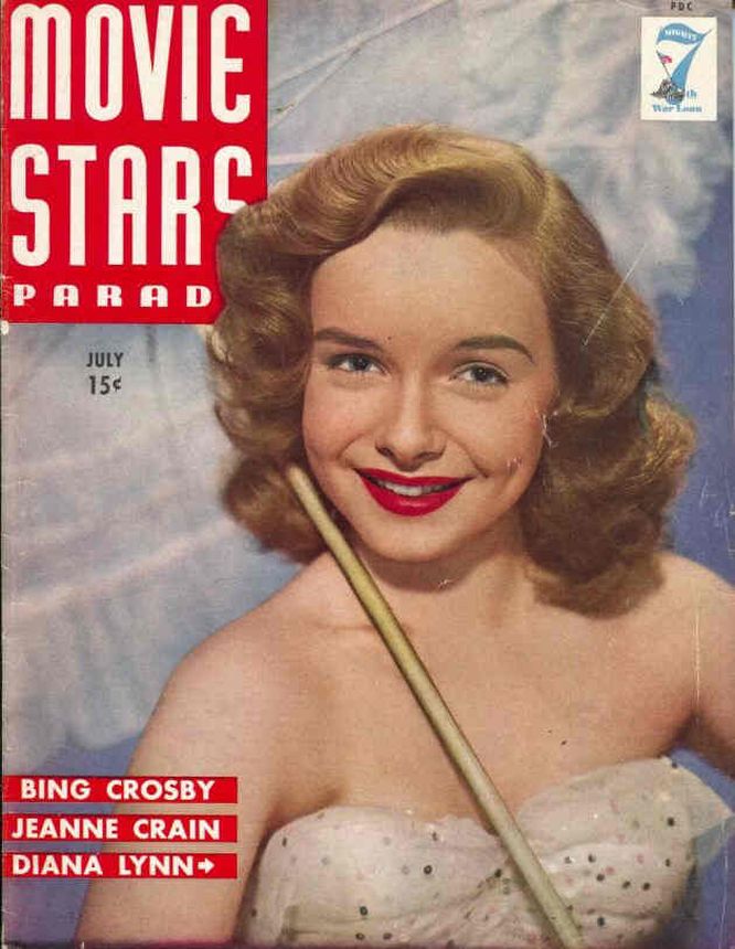 MOVIE STARS magazine side cover Issue 56 July 1945