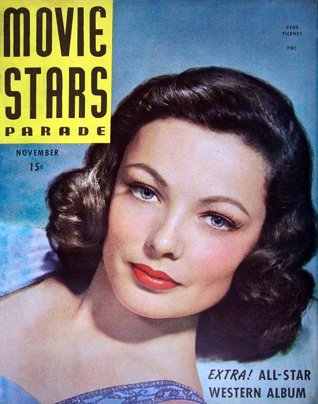 MOVIE STARS magazine side cover Issue 72 November 1946