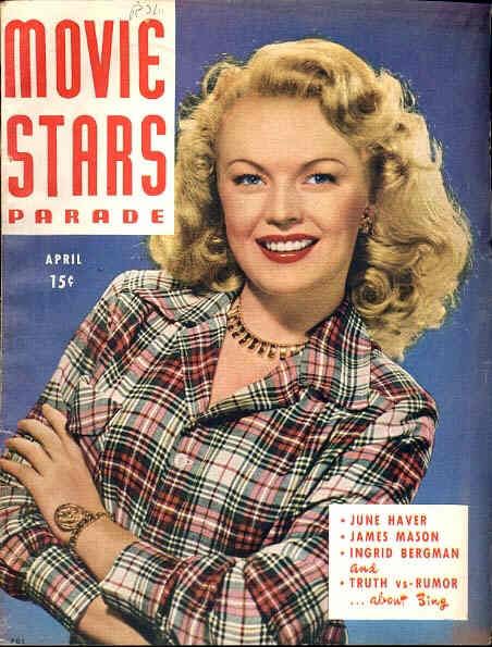 MOVIE STARS magazine side cover Issue 77 April 1947