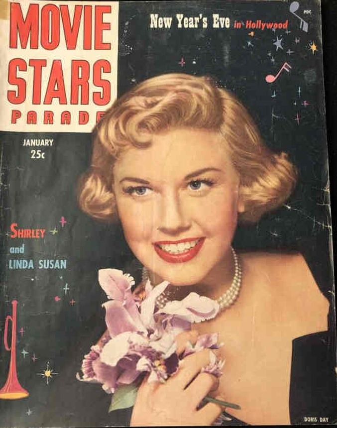 MOVIE STARS magazine side cover Issue 110 January 1950