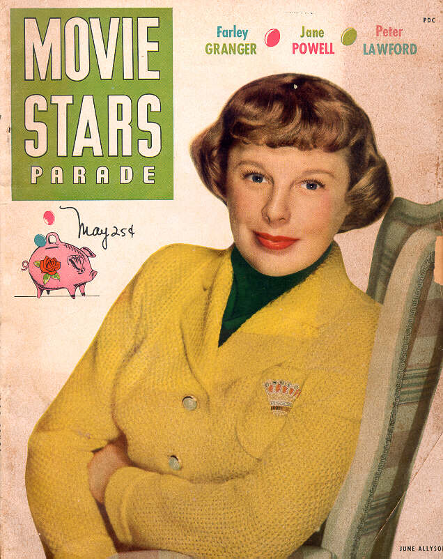 MOVIE STARS magazine side cover Issue 114 May 1950