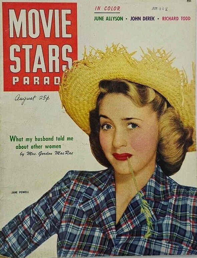 MOVIE STARS magazine side cover Issue 117 August 1950