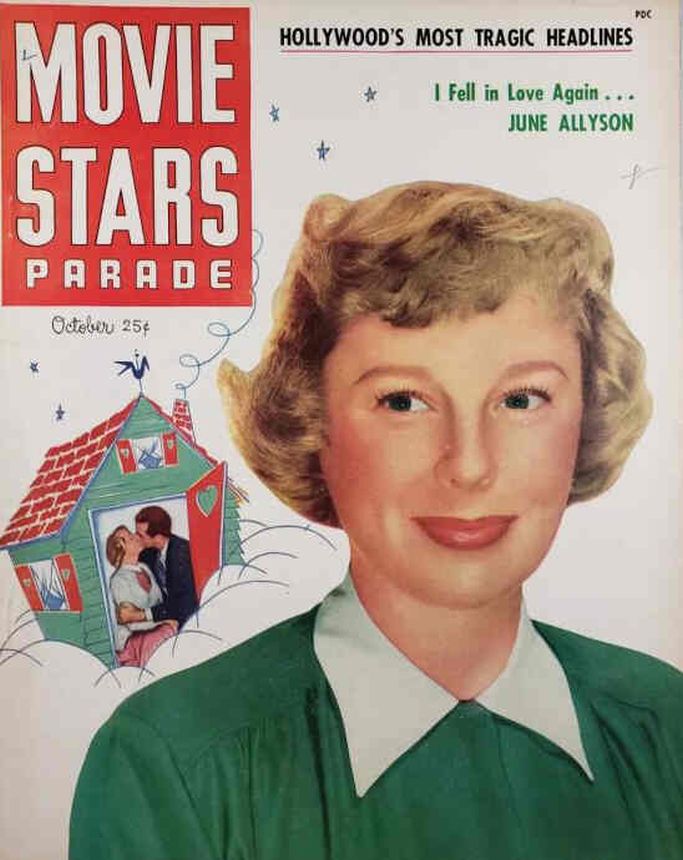 MOVIE STARS magazine side cover Issue 119 October 1950