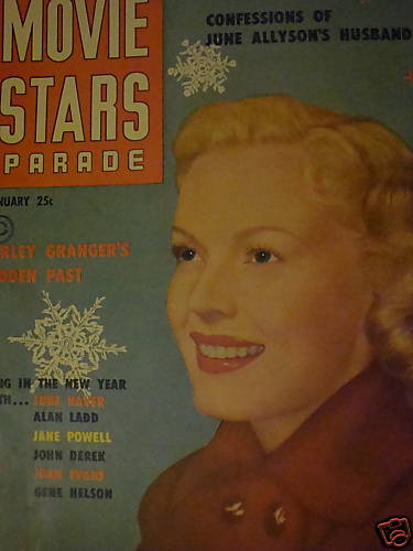 MOVIE STARS magazine side cover Issue 122 January 1951