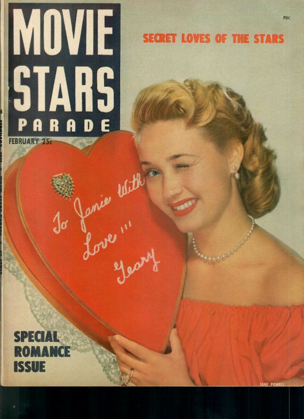 MOVIE STARS magazine side cover Issue 123 February 1951