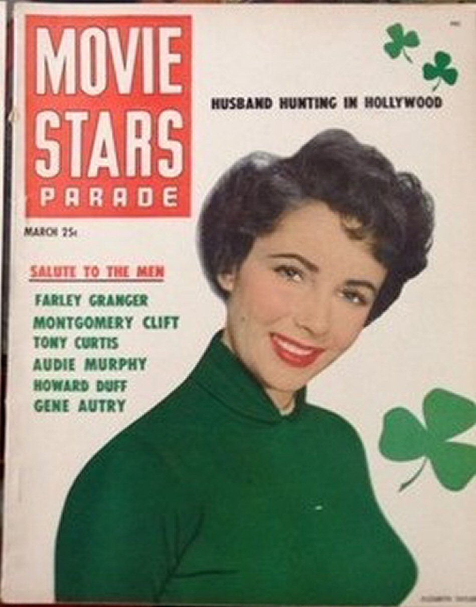 MOVIE STARS magazine side cover Issue 124 March 1951
