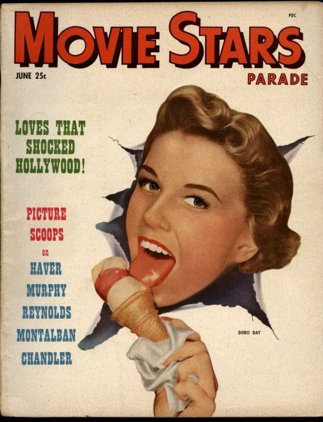 MOVIE STARS magazine side cover Issue 127 June 1951